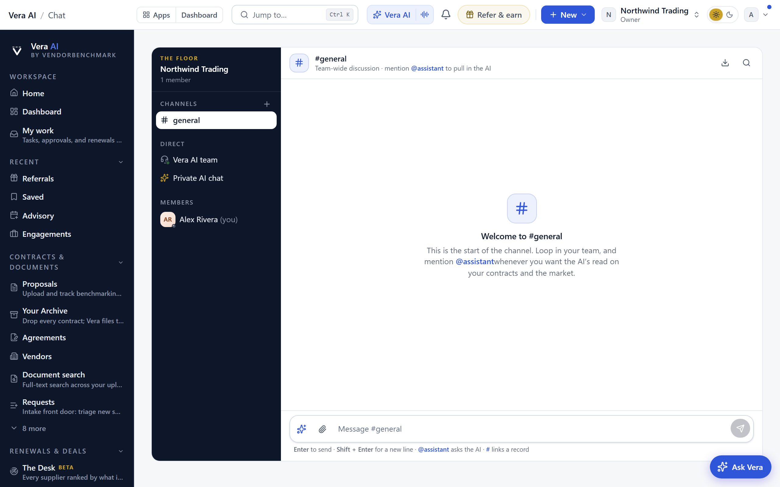 Chat screen