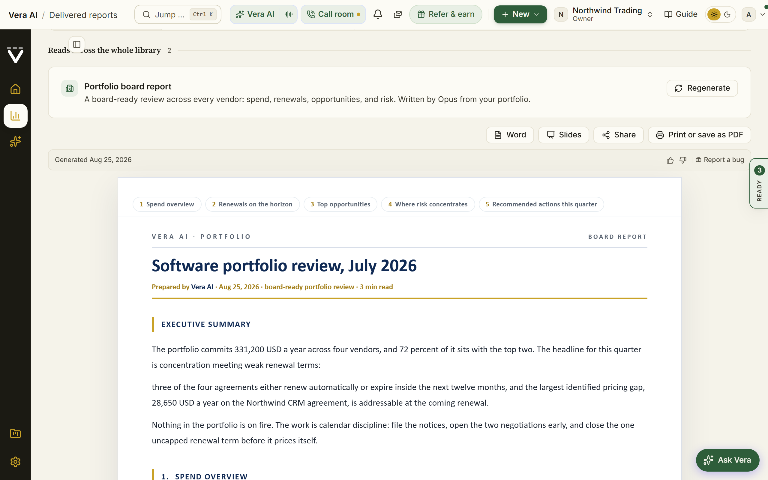 Deliverable share and history controls