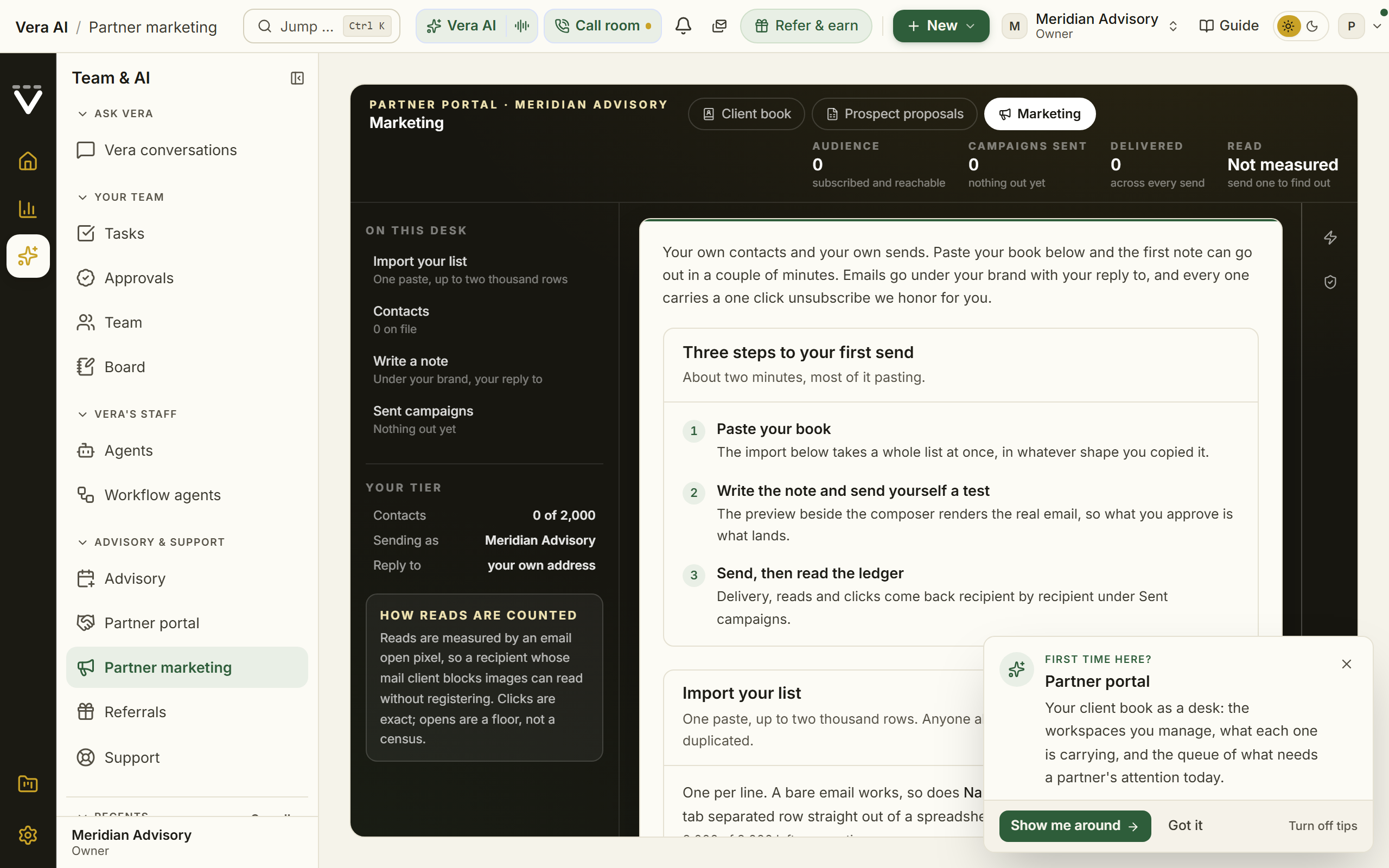 Partner marketing screenshot