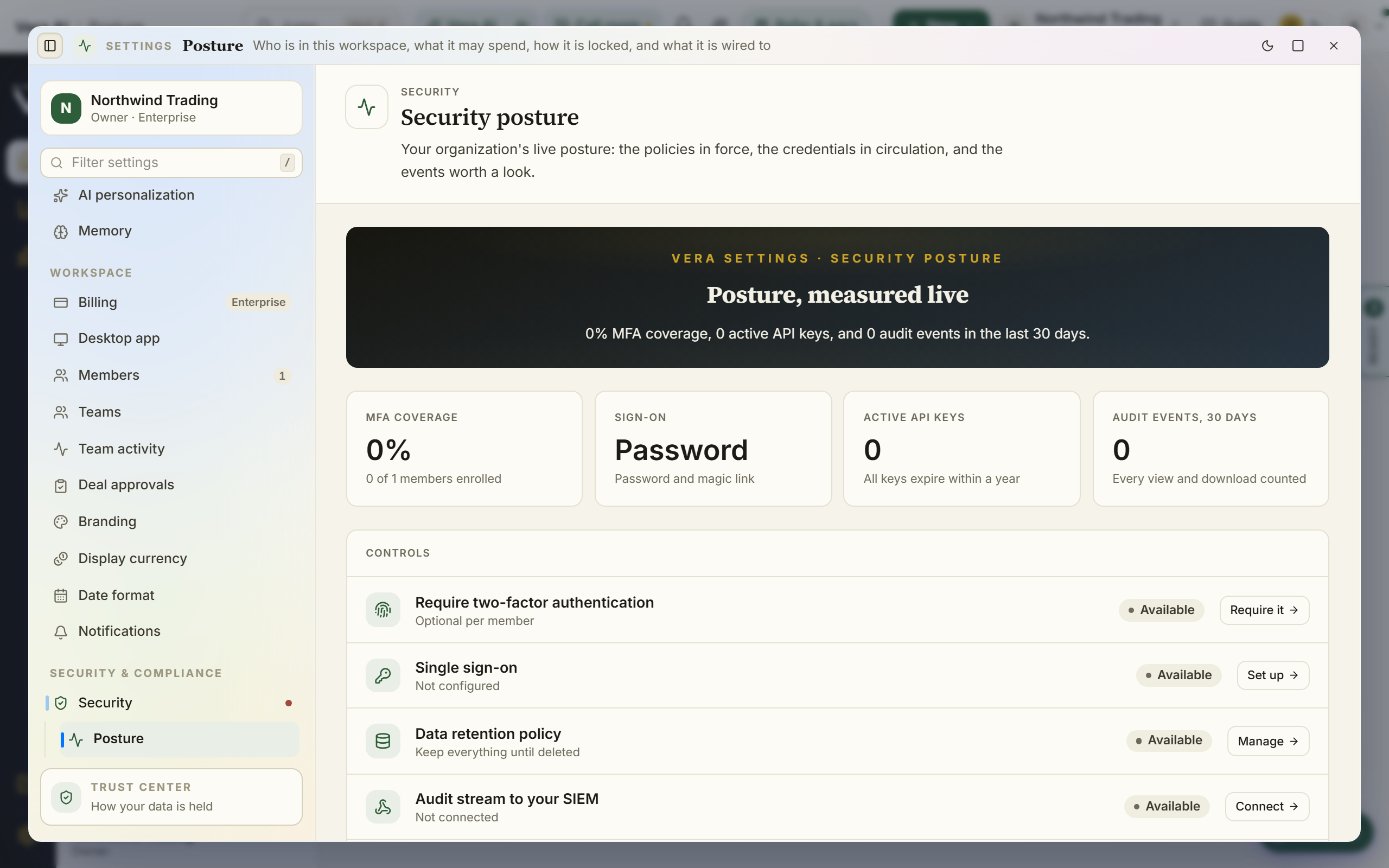 Security Center screenshot