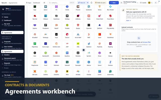 Agreements workbench